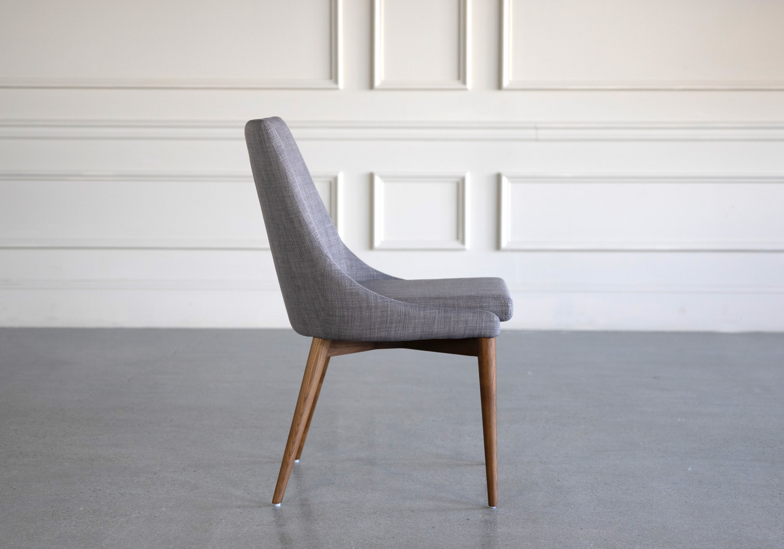 Vista Dining Chair Light Grey - Side Vista Dining Chair Light Grey - Side
