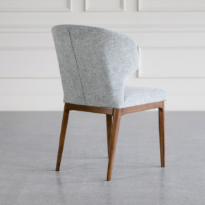 blake fabric dining chair shale walnut front back blake fabric dining chair shale walnut front back