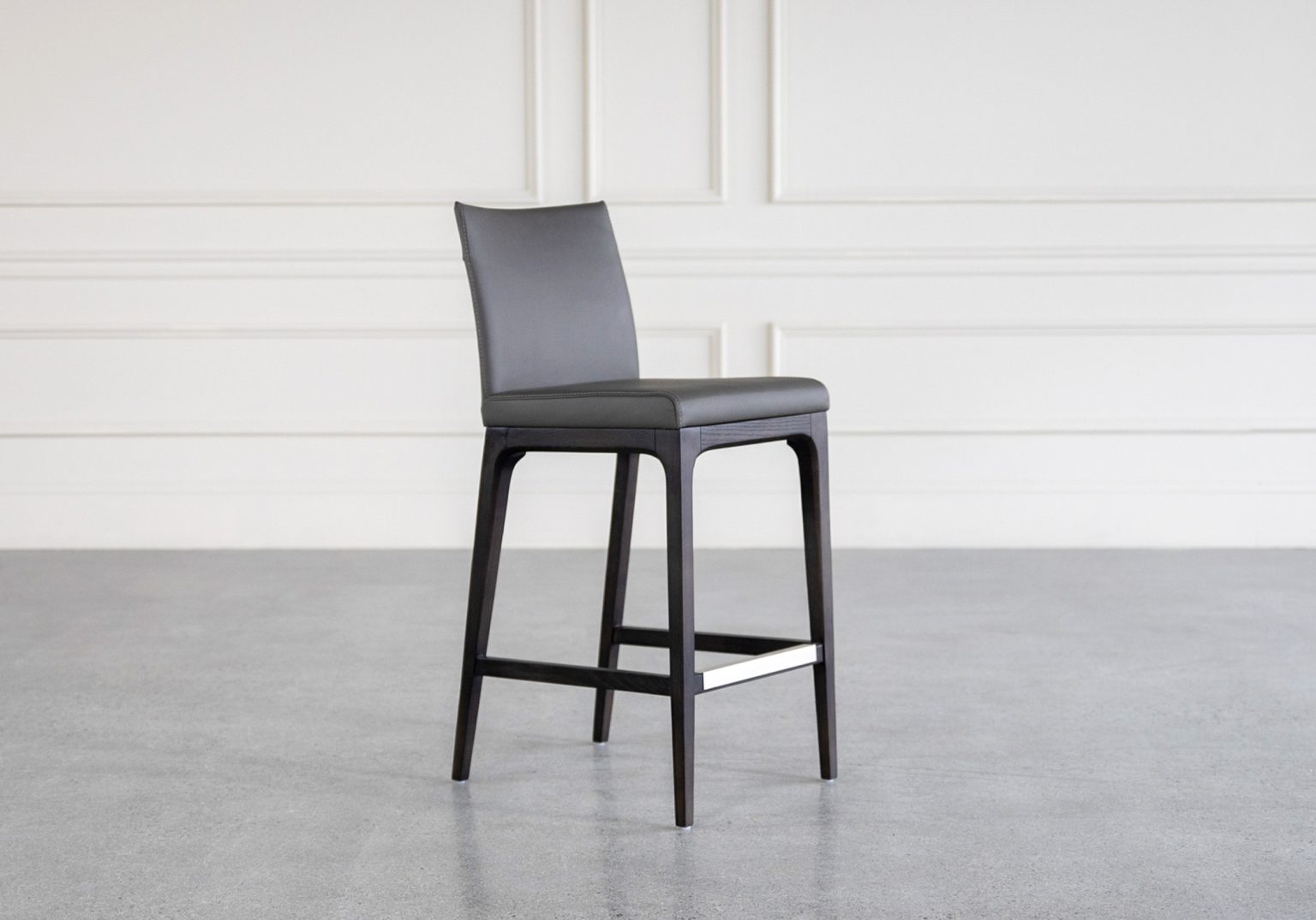 dexter grey wenge counter stool angle
