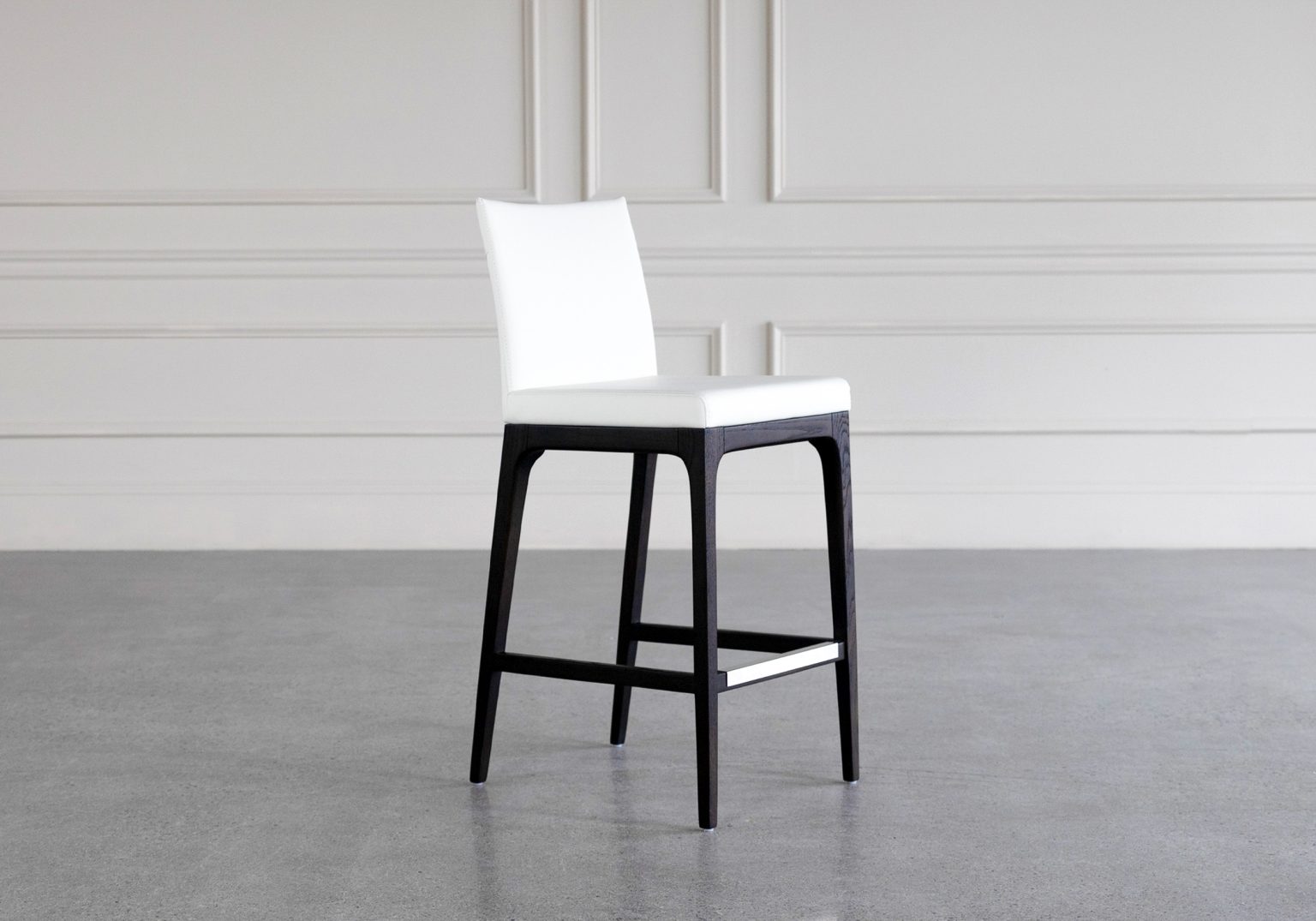 dexter white wenge counter stool angle