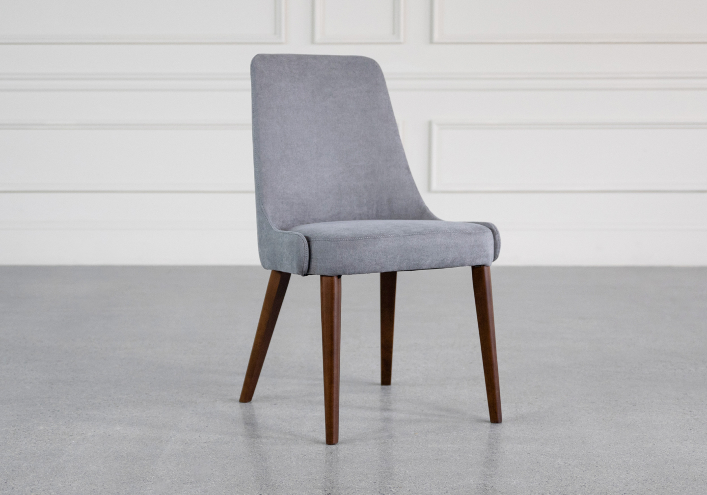 lainy london fabric dining chair angle