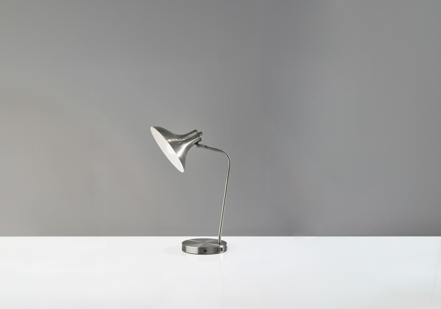 Cleo Desk Lamp Brushed Steel
