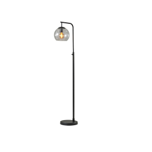 Globe Floor Lamp in Black - Featured