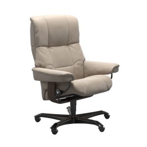 Mayfair Office Highback Paloma Beige Wenge Angle