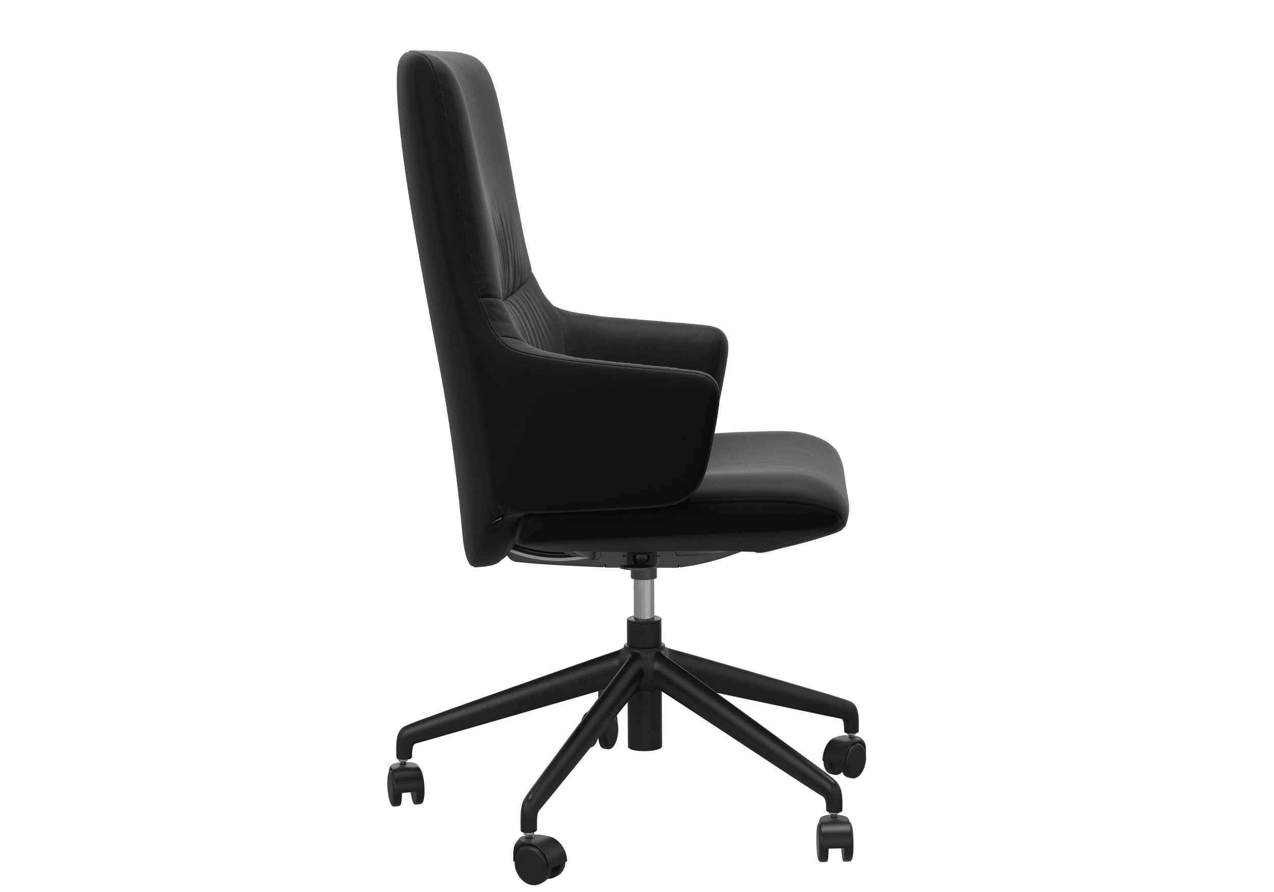 Mint Office Highback with Arms Paloma Balck Black Base Side Mint Office Highback with Arms Paloma Balck Black Base Side