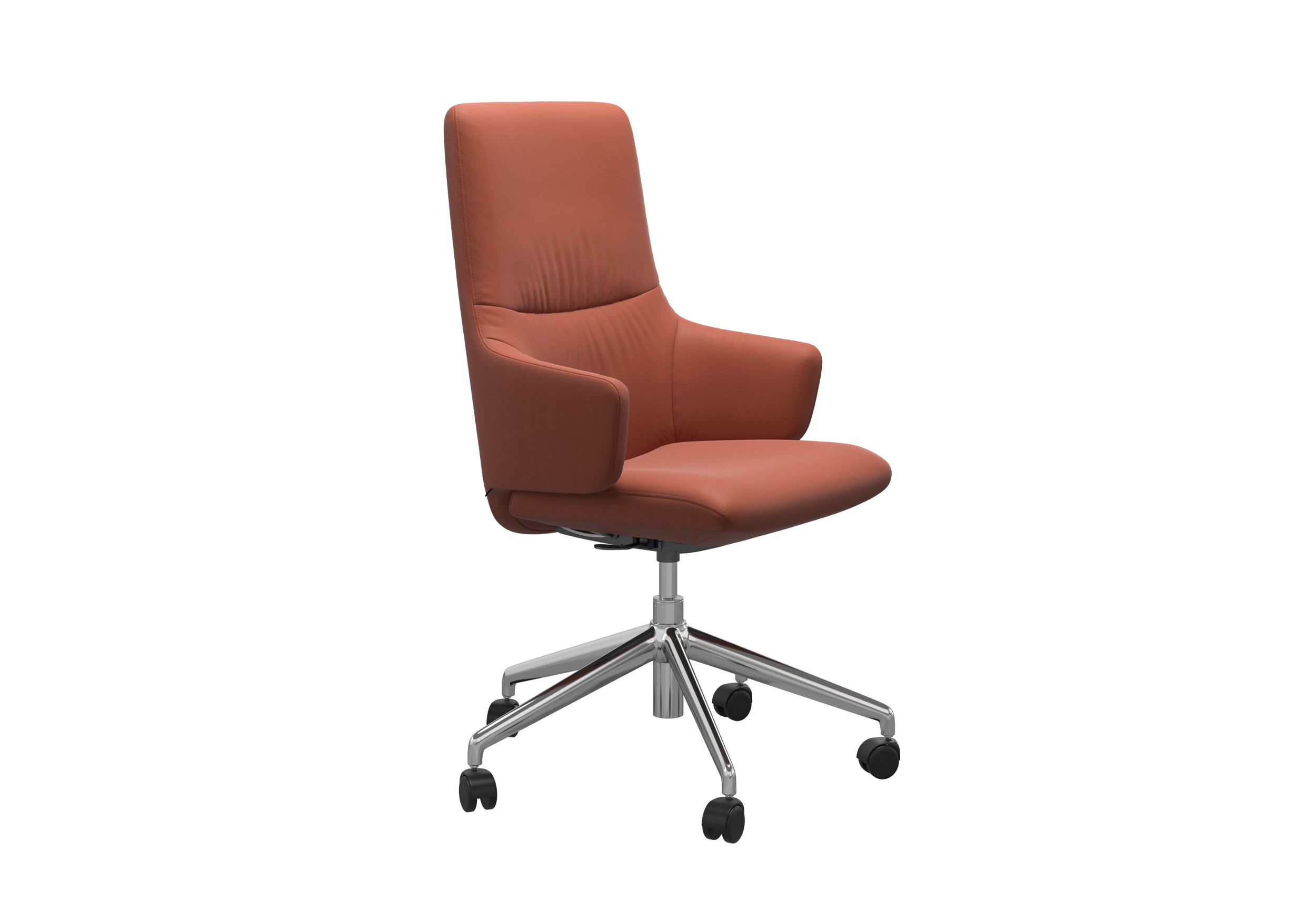 Mint Office Highback with Arms Paloma Henna Angle