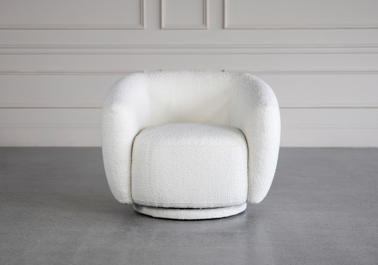 cleo accent swivel chair front