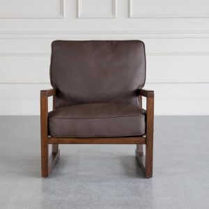 cubist-leather-accent-chair-mogano-front
