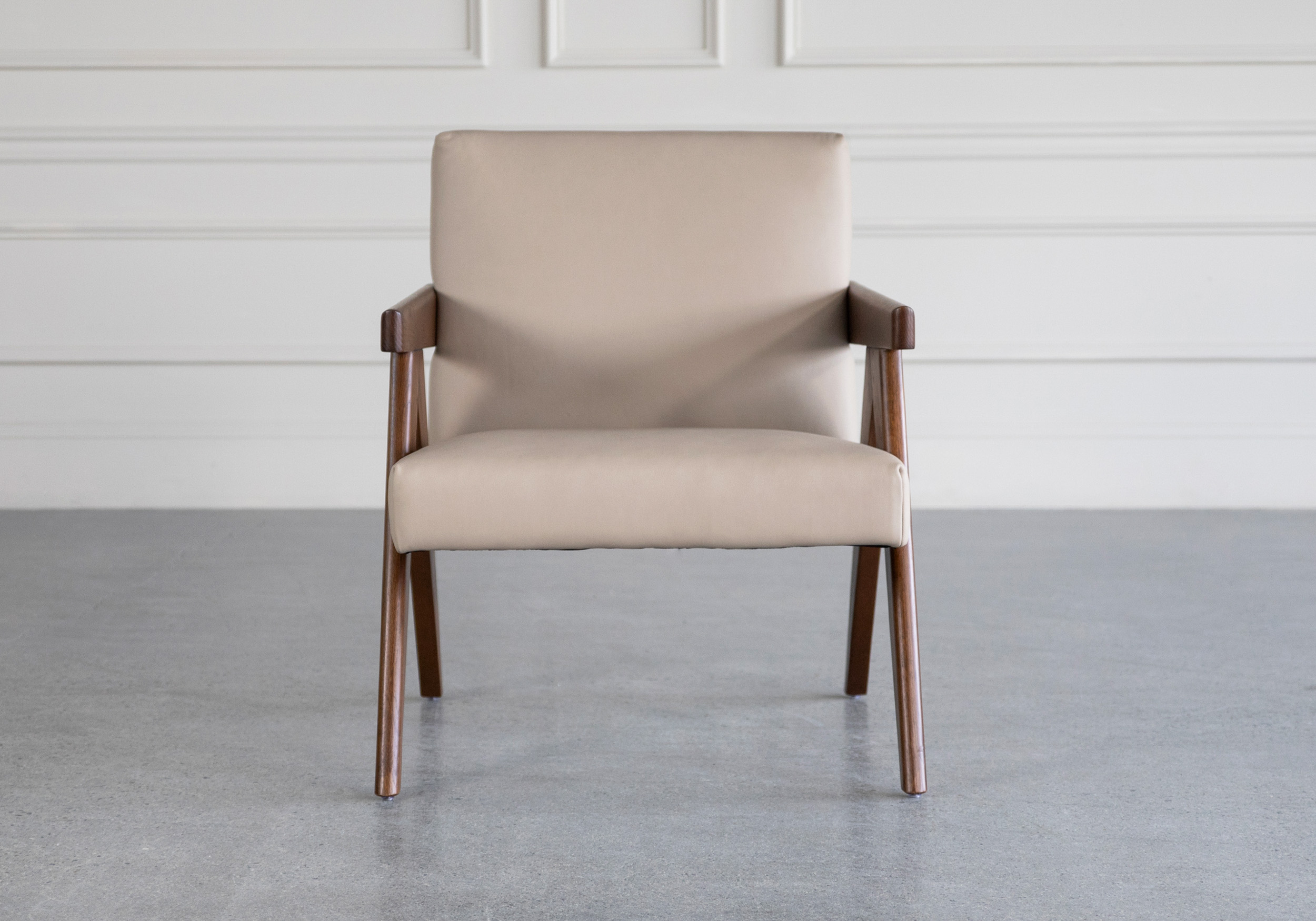 luka accent arm chair creta front luka accent arm chair creta front