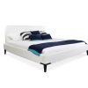 Alice Bed White Vinyl Angle