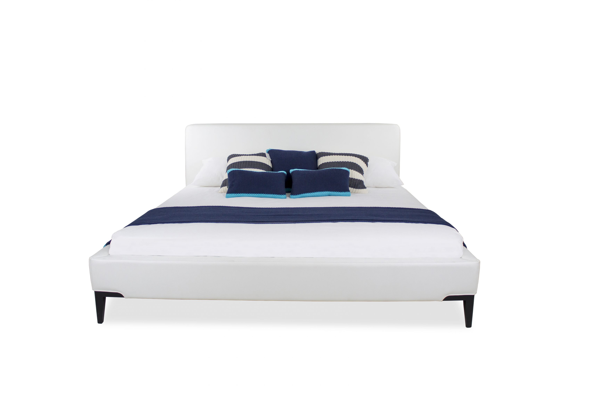 Alice Bed White Vinyl Front Alice Bed White Vinyl Front