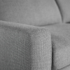 Rolin Dark Grey Fabric Sectional - Close Up