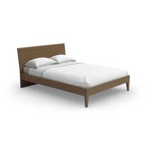 Sapporo bed with wood headboard