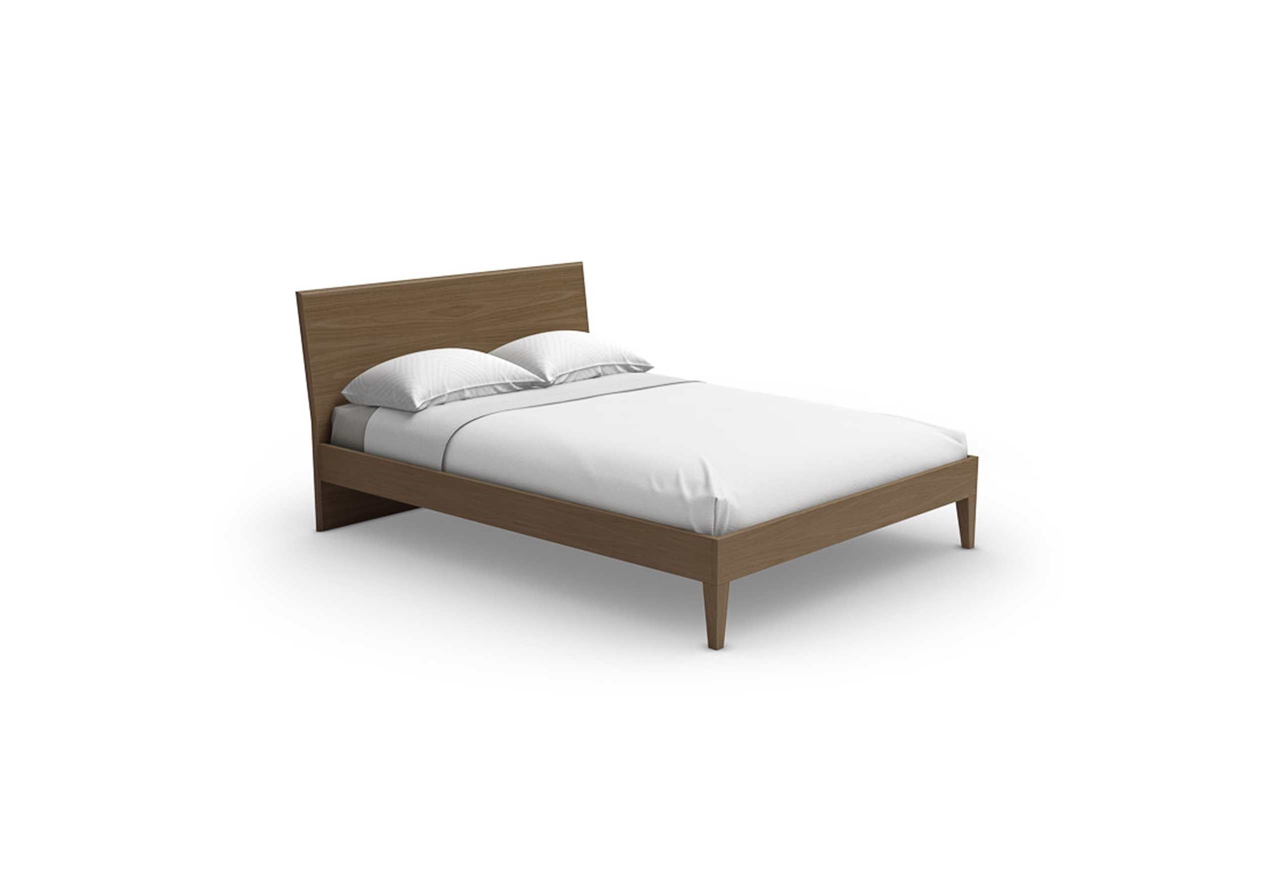 Sapporo bed with wood headboard