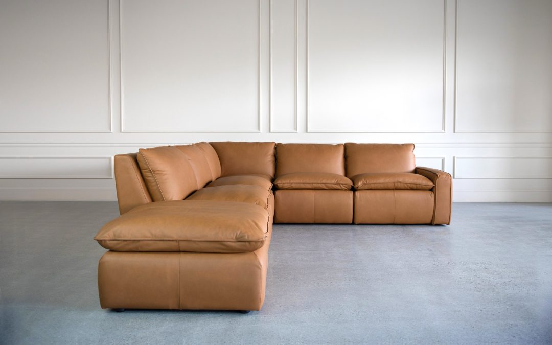 Asher Leather Modular Sectional Sofa