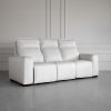 rose leather sofa oslo pebble angle