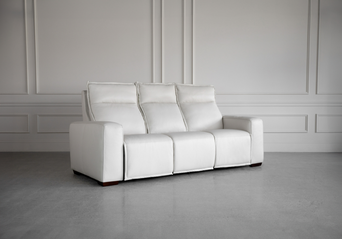 rose leather sofa oslo pebble angle