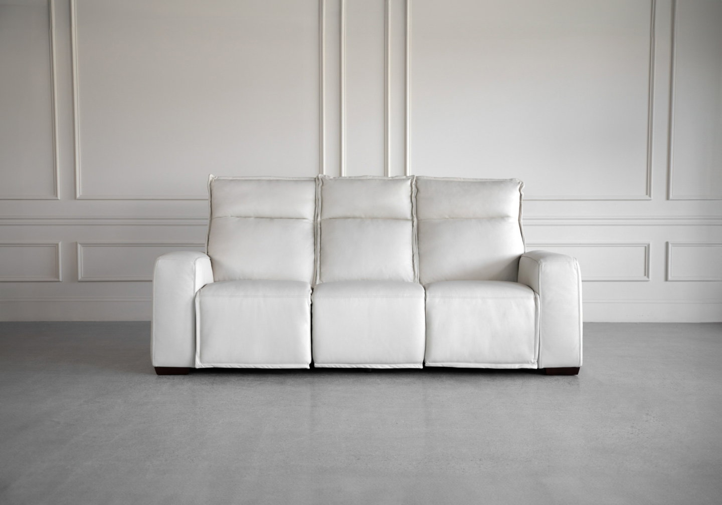 rose leather sofa oslo pebble front