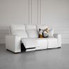 rose leather sofa oslo pebble angle