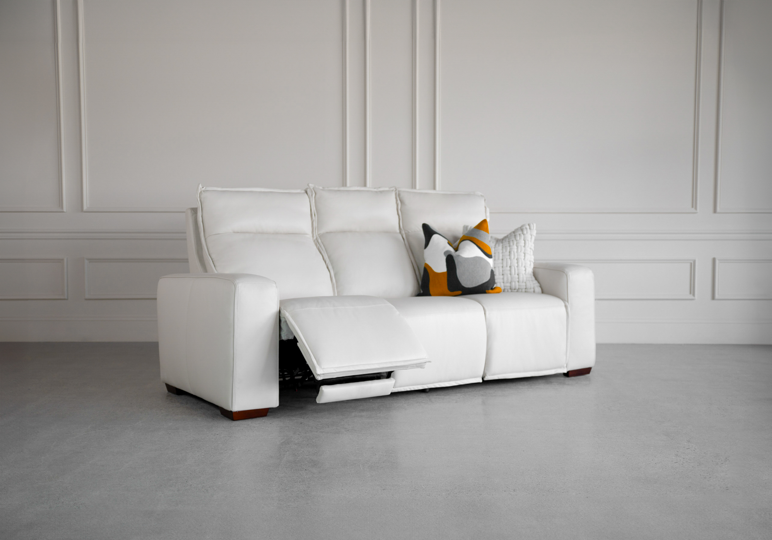 rose leather sofa oslo pebble angle