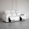 rose leather sofa oslo pebble angle