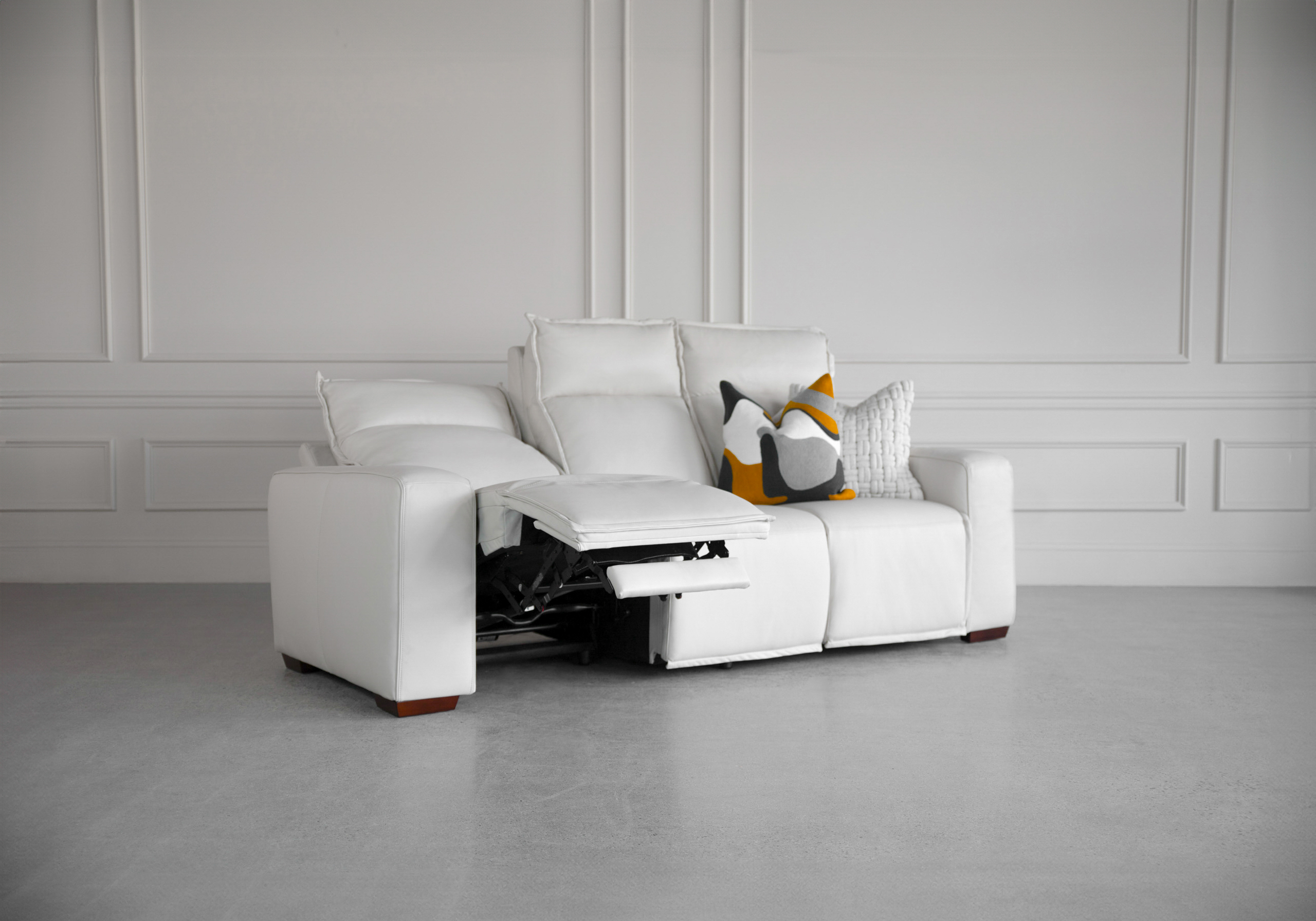 rose leather sofa oslo pebble angle