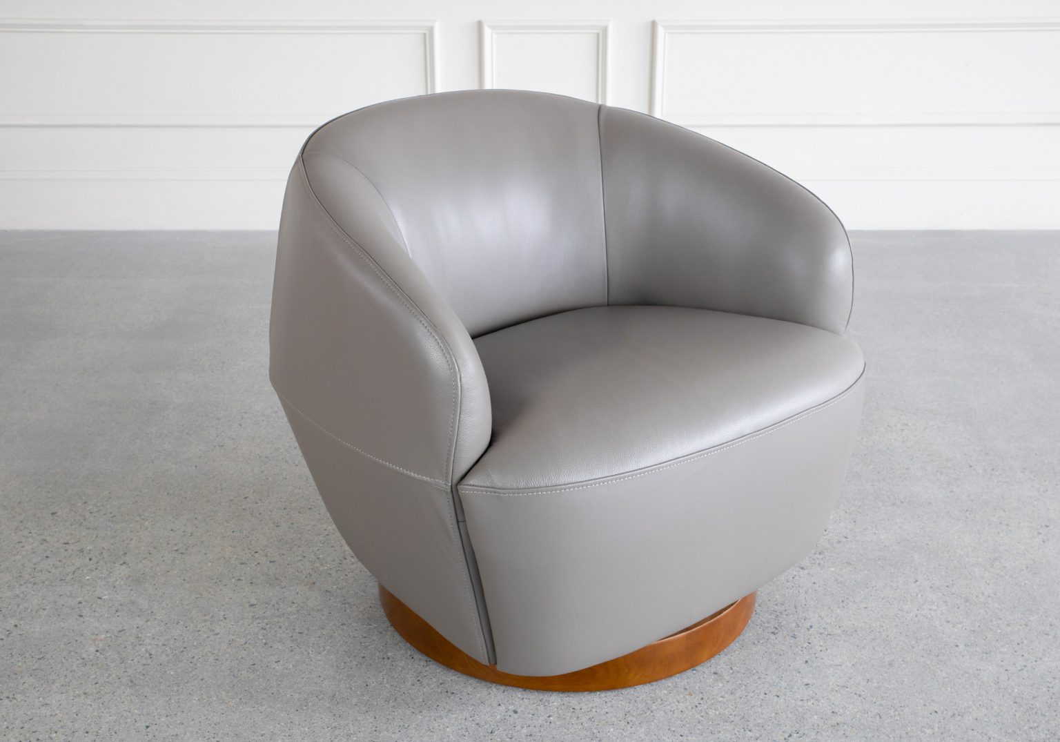 aldo leather swivel accent chair