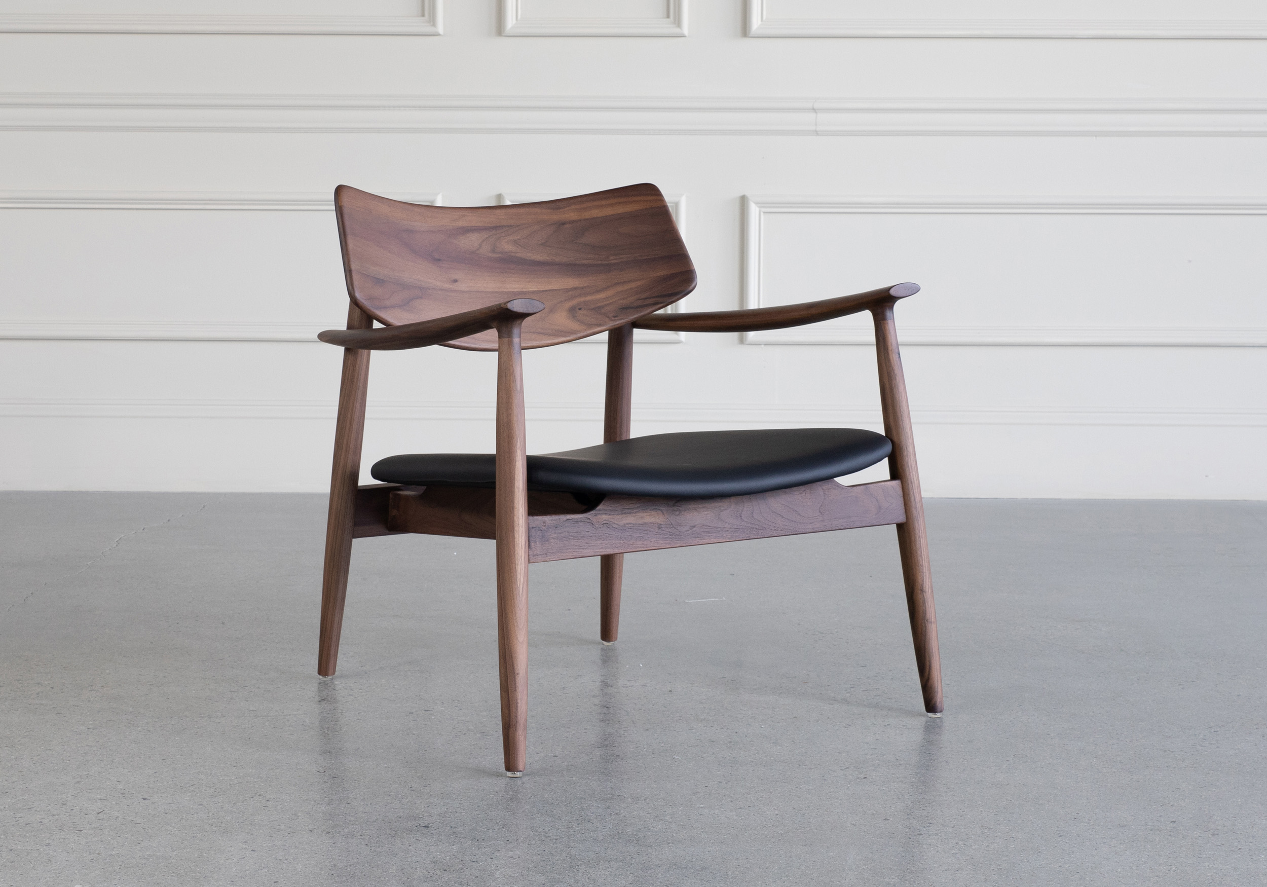 Anker Chair Walnut Angle