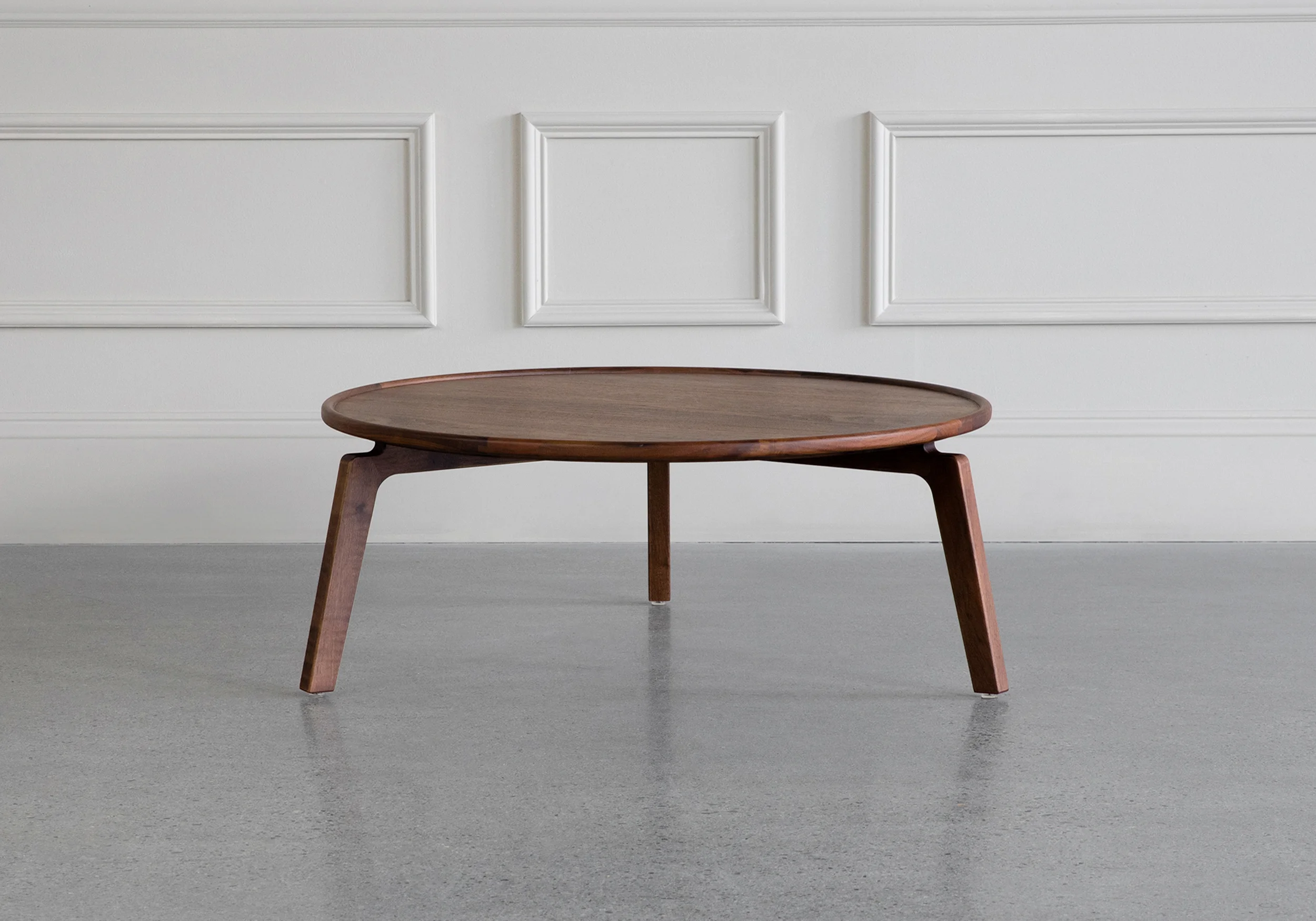 Mette Coffee Table in Walnut Front Mette Coffee Table in Walnut Front