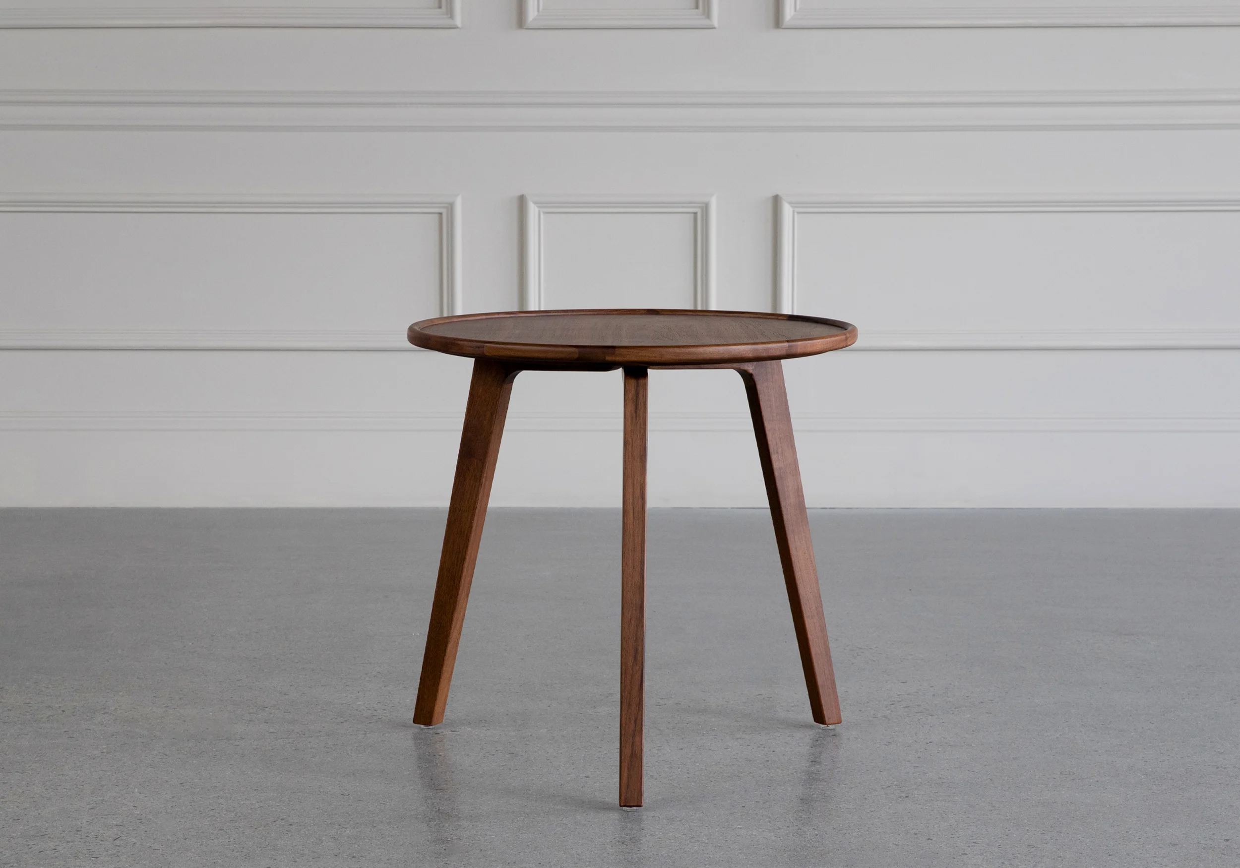 Mette Side Table in Walnut Angle