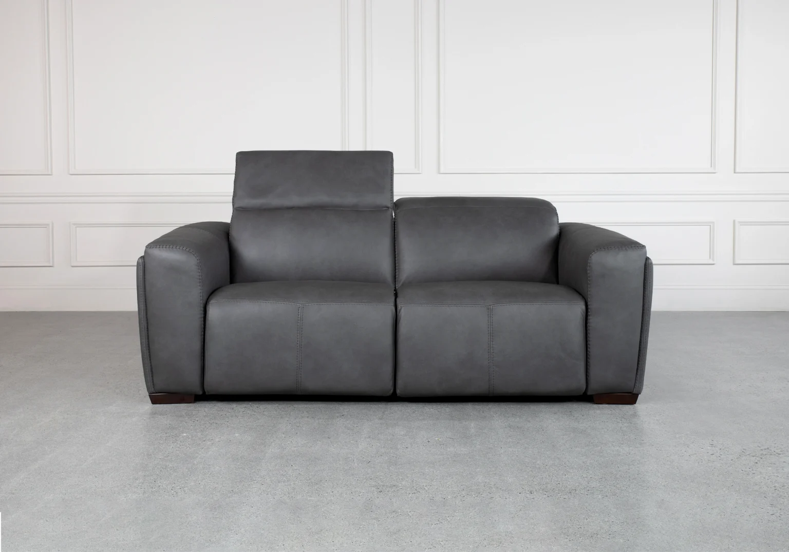 Maple Leather Sofa Front