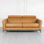 Tudor Leather Sofa Bed Front