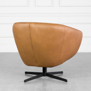 CardIff Oslo Antel Leather Swivel Chair Back CardIff Oslo Antel Leather Swivel Chair Back