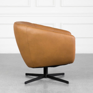 CardIff Oslo Antel Leather Swivel Chair Side CardIff Oslo Antel Leather Swivel Chair Side
