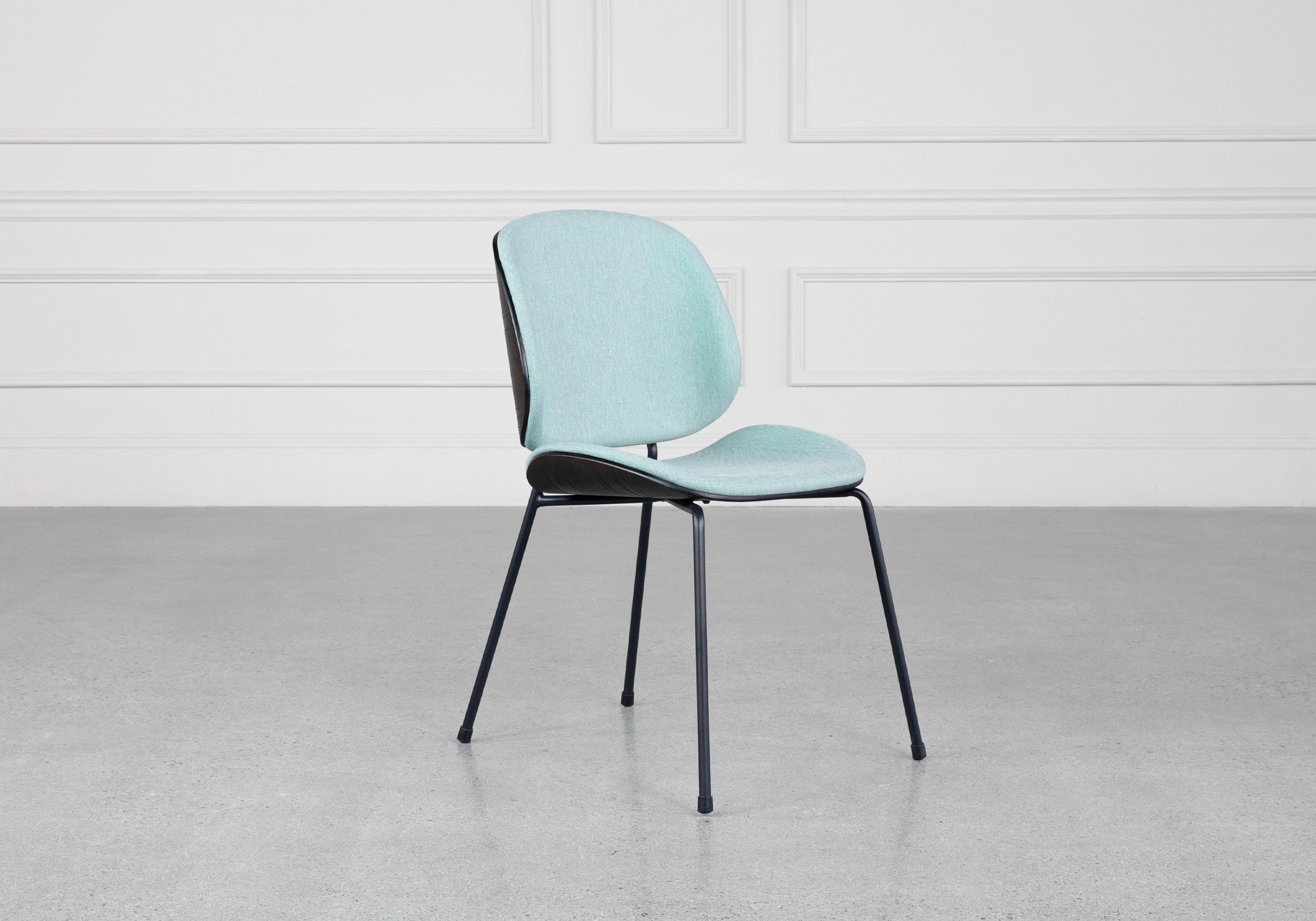 Heron Fabric Dining Chair Angle