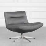 Leeds Leather Swivel Chair Angle