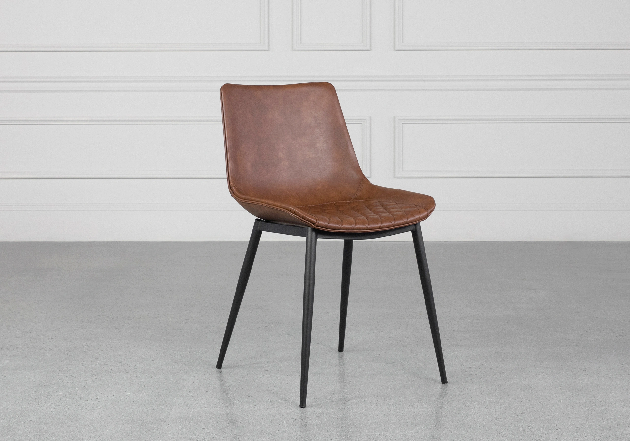 Peyton Tan Dining Chair Angle