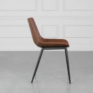 Peyton Tan Dining Chair Side Peyton Tan Dining Chair Side