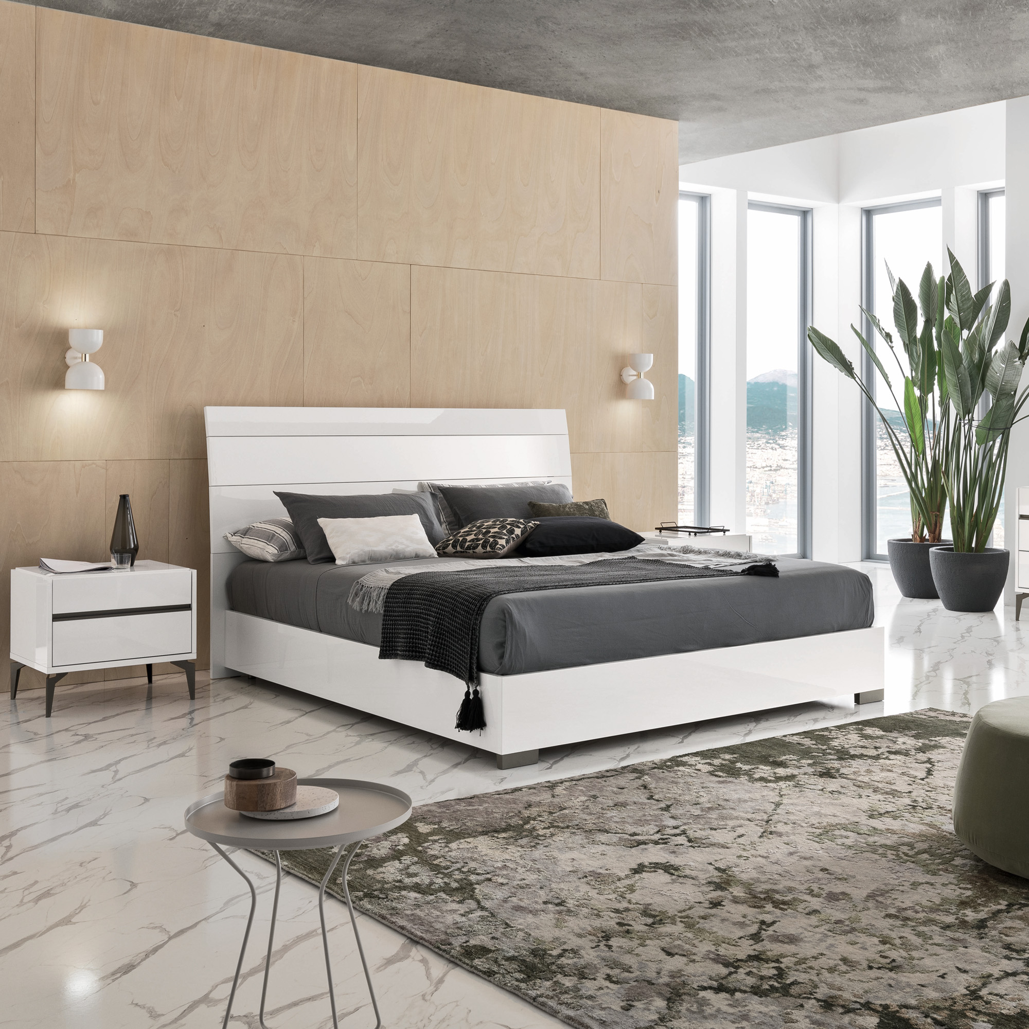 Costa Italian Platform King Bed | ScanDesigns Furniture