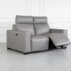 Lotus Iron Leather Loveseat - Angle - 2