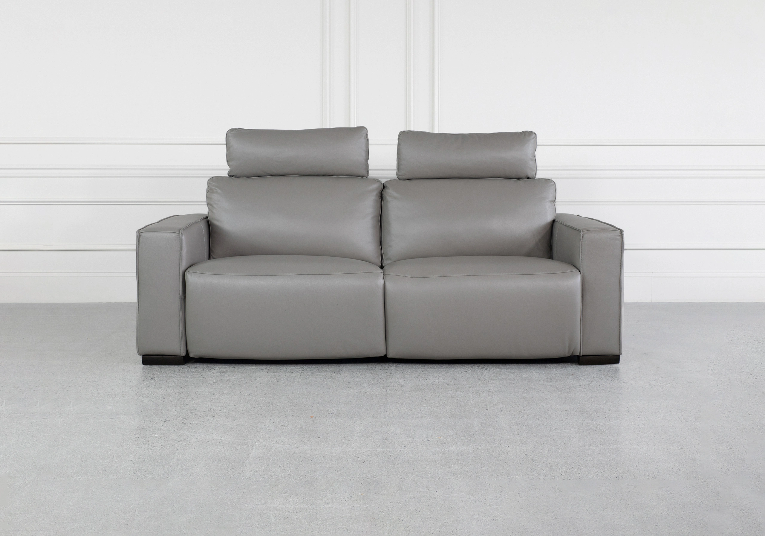 Lotus Iron Leather Sofa Front