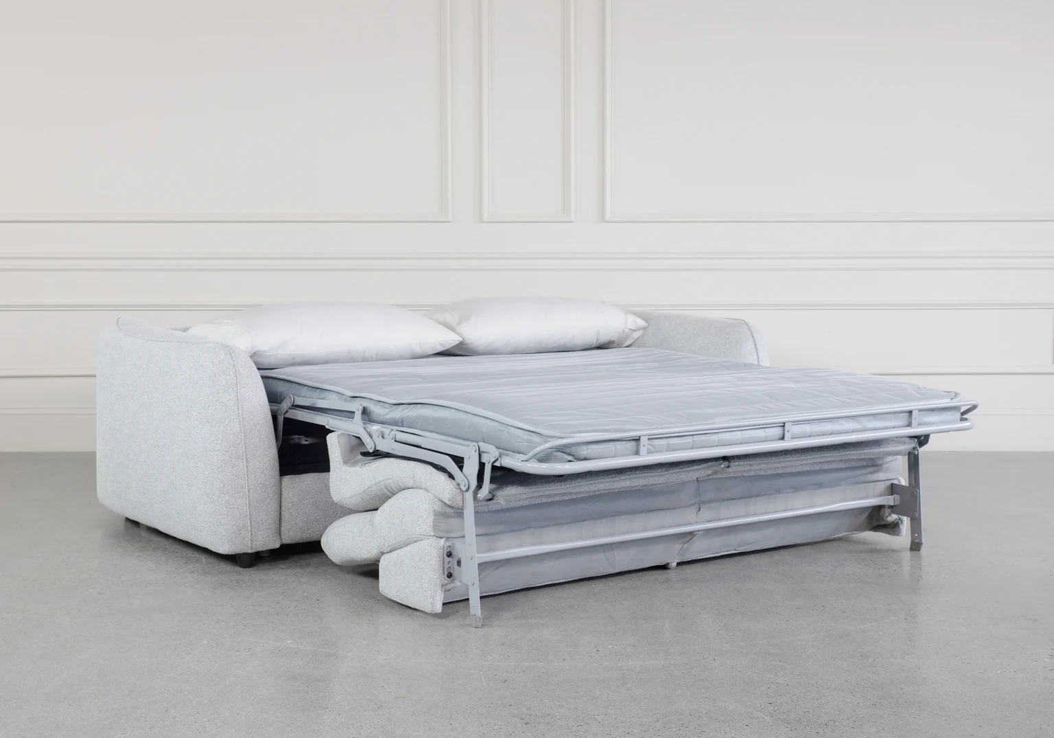 Matip Chi Frost Fabric Sofabed Transformed
