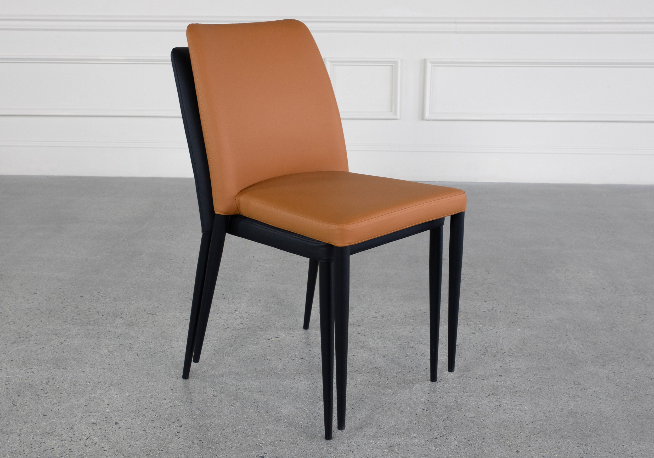 Stack Chair Camel Stacked