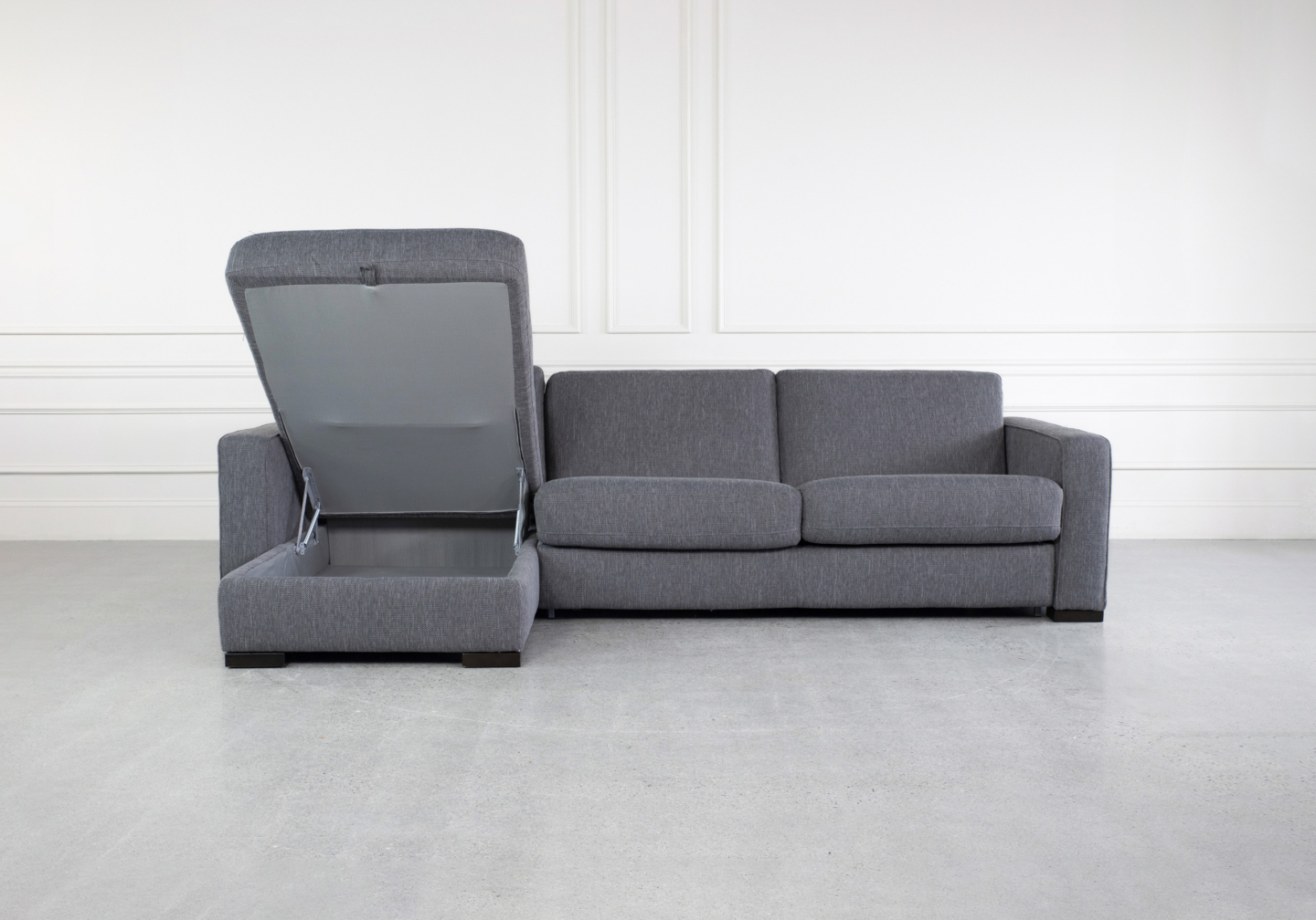 Taylor TLT Grey Fabric Sofabed Storage