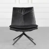Aubrey-Black-J660-Leather-Accent-Chair-Front