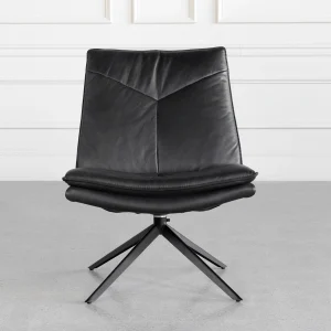Aubrey-Black-J660-Leather-Accent-Chair-Front