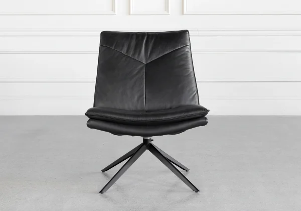 Aubrey-Black-J660-Leather-Accent-Chair-Front