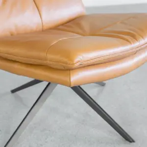 Aubrey Camel J664 Leather Accent Chair Details Aubrey Camel J664 Leather Accent Chair Details
