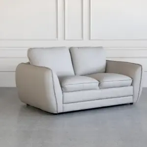 Denise LGrey L20 Leather Loveseat Angle Denise LGrey L20 Leather Loveseat Angle