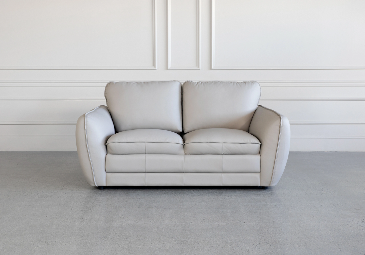 Denise LGrey L20 Leather Loveseat Front